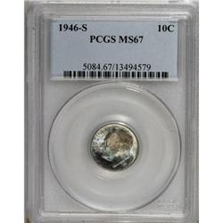 1946-S 10C MS67 PCGS