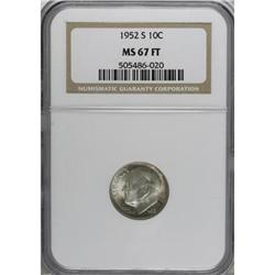 1952-S 10C Full Bands MS67 NGC