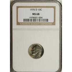 1976-D 10C MS68 NGC