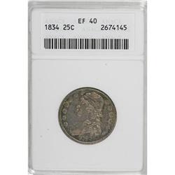 1834 25C XF40 ANACS