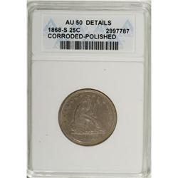 1868-S 25C AU50 ANACS