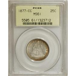 1877-CC 25C MS61 PCGS