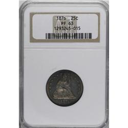 1876 25C PR63 NGC
