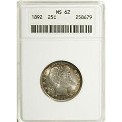 1892 25C MS62 ANACS