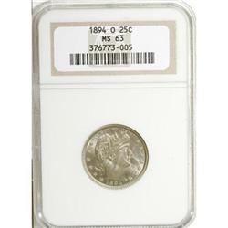 1894-O 25C MS63 NGC