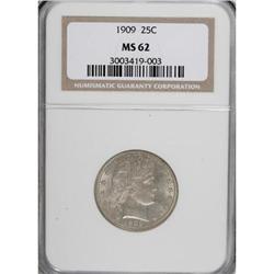 1909 25C MS62 NGC