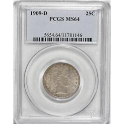 1909-D 25C MS64 PCGS