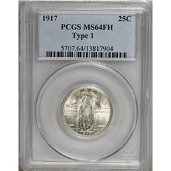 1917 25C Type One Full Head MS64 PCGS