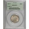 Image 3 : 1917 25C Type One Full Head MS64 PCGS