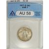 Image 1 : 1917-D 25C Type One AU58 ANACS