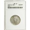 Image 1 : 1917-S 25C Type One MS61 ANACS