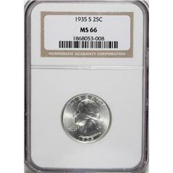 1935-S 25C MS66 NGC