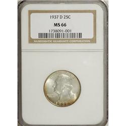 1937-D 25C MS66 NGC