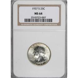 1937-S 25C MS64 NGC