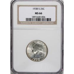 1938-S 25C MS66 NGC