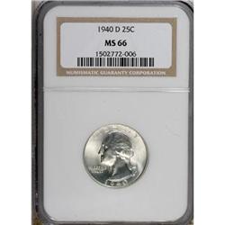 1940-D 25C MS66 NGC