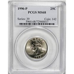 1996-P 25C MS68 PCGS