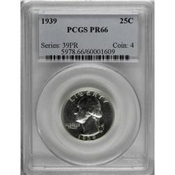 1939 25C PR66 PCGS