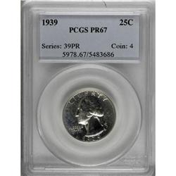 1939 25C PR67 PCGS