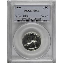 1940 25C PR66 PCGS