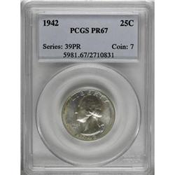 1942 25C PR67 PCGS