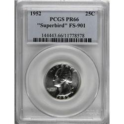 1952 25C Superbird PR66 PCGS