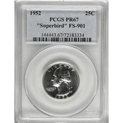 1952 25C Superbird PR67 PCGS