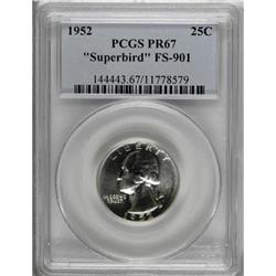 1952 25C Superbird PR67 PCGS