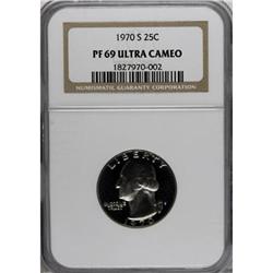 1970-S 25C Deep Cameo PR69 NGC