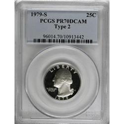 1979-S 25C Type Two Deep Cameo PR70 PCGS