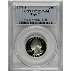 1979-S 25C Type Two Deep Cameo PR70 PCGS