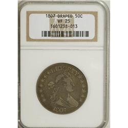 1807 50C Draped Bust VF25 NGC