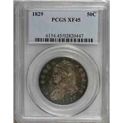 1829 50C Small Letters XF45 PCGS