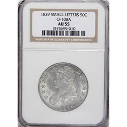 1829 50C AU55 NGC