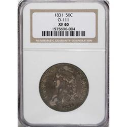 1831 50C XF40 NGC