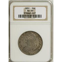 1831 50C AU58 NGC