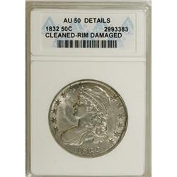 1832 50C Small Letters AU50 ANACS