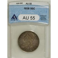 1838 50C AU55 ANACS