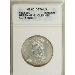 1838 50C MS60 ANACS