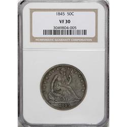 1845 50C VF30 NGC