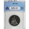 Image 1 : 1877 50C MS61 ANACS