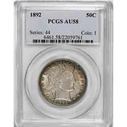 1892 50C AU58 PCGS