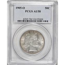 1905-O 50C AU58 PCGS