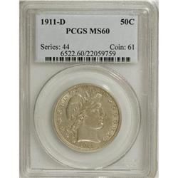 1911-D 50C MS60 PCGS