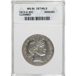 1913-D 50C MS60 ANACS