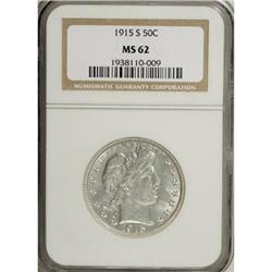 1915-S 50C MS62 NGC