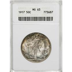 1917 50C MS63 ANACS