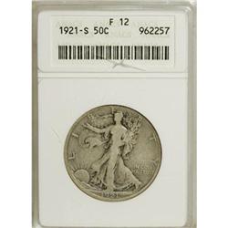 1921-S 50C F12 ANACS