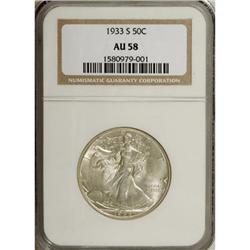 1933-S 50C AU58 NGC