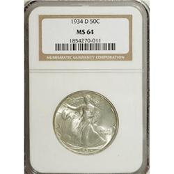 1934-D 50C MS64 NGC
